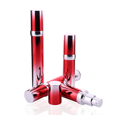 empty 15ml Luxury bottle red Airless Wholesale Bulk Airless Dispenser Pump Bottle for eye cream