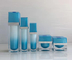 frosted gradient color acrylic toner acrylic jar eco friendly serum bottles pet cosmetic packaging