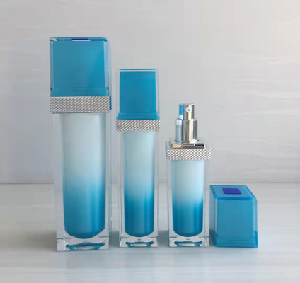 square plastic acrylic Luxury Cosmetic Cream Lotion Pump Bottle