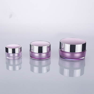 5g 10g 20g 30g Volume PMMA PS Purple Plastic Cream Cosmetic Empty Acrylic Jars For Skin Care