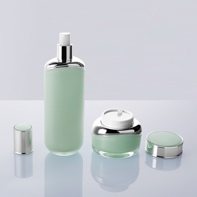 Luxury Skin Care Use Container Cosmetic Packaging Set and Acrylic Material Double Wall Cosmetic Pump Lotion Bottle