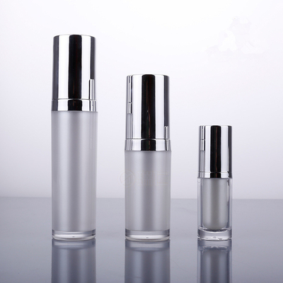 China Manufacturer High Quality Design Round Cosmetic Packaging Plastic Bottle 5ml 15ml 30ml Set Lotion Pump bottle