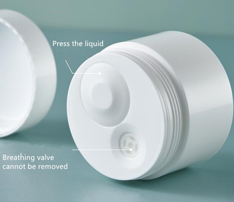 Japanese-style PP material white simple 50g baby cream vacuum bottle press discharge cream bottle spot