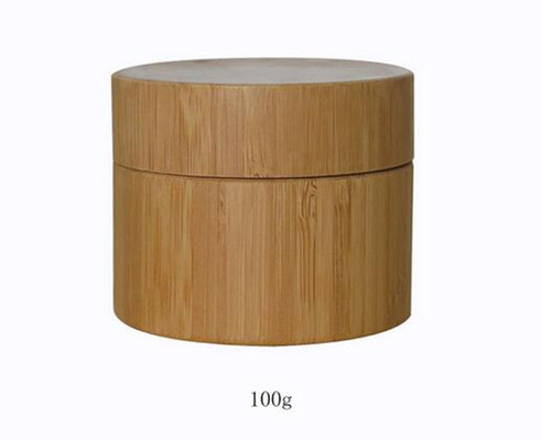 100ml cosmetic packaging bamboo  jar bamboo pot