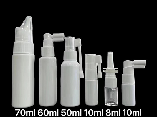 8ML 10ML 50ML 60ML 70ML medical  plastic empty nasal mist spray pump bottles