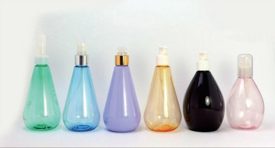 Custom 300ml 400ml 290ml Amber Green Transparent Plastic PET Shampoo Bottle Hair Oil Bottle With Lotion Pump