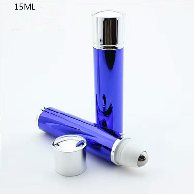 15ml Luxury Eye Cream Applicator Airless Bottle Roll on Bottle Essence Plastic Cosmetic Screen Printing screw
