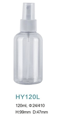 Round shoulder 4oz 120ml spray plastic bottle with fine sprayer